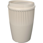 Bicchiere riutilizzabile in plastica riciclata a parete singola 350 ml color sabbia