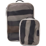 Set di due organizer per bagagli Thule con pannello in rete color bianco seconda vista frontale