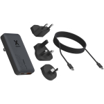 Caricatore da viaggio rapido con porte USB-C e USB-A 65W Xtorm color nero seconda vista