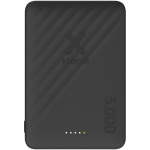 Batteria esterna ultrasottile con ricarica wireless 5.000 mAh Xtorm color nero seconda vista frontale
