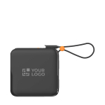 Caricatore da viaggio 3 in 1 con ricarica wireless 10.000 mAh Xtorm vista area di stampa