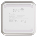 Caricatore magnetico Qi2 per comodino con cavo USB-C 15W Zens color bianco vista con logo stampato 2