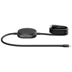 Cavo di ricarica USB-C 2 in 1 con base wireless Zens color nero