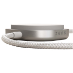 Cavo di ricarica USB-C 2 in 1 con base wireless Zens color bianco vista dettaglio 1