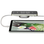 Cavo di ricarica USB-C 2 in 1 con base wireless Zens color bianco immagine stile di vita 2