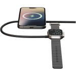 Caricatore wireless compatto con USB-C e ricarica rapida 15 W Zens color nero seconda vista