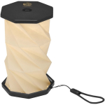 Lampada da tavolo pieghevole per scrivania con luce d’ambiente color nero vista con stampa tampografica