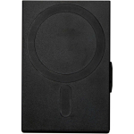 Portacarte magnetico con protezione RFID e materiali riciclati color nero seconda vista posteriore