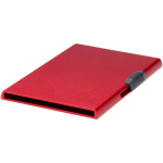 Portacarte magnetico con protezione RFID e materiali riciclati color rosso terza vista