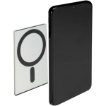Portacarte magnetico con protezione RFID e materiali riciclati color argento seconda vista