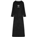 Coperta con maniche per azienda in tessuto morbido 135x180cm color nero