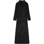 Coperta con maniche per azienda in tessuto morbido 135x180cm color nero seconda vista