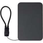 Power bank personalizzabile con fissaggio magnetico e cordino 5.000 mAh color nero seconda vista frontale