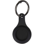 Custodia per localizzatore in silicone compatibile con Find My color nero seconda vista frontale