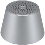 Altoparlante magnetico compatto con finitura in alluminio e potenza di 3 W color argento seconda vista