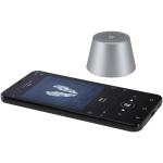 Altoparlante magnetico compatto con finitura in alluminio e potenza di 3 W color argento terza vista
