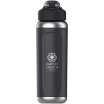 Borraccia termica sottovuoto a doppia parete 710 ml Stanley color nero vista con logo stampato 2