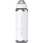 Borraccia termica sottovuoto a doppia parete 710 ml Stanley color bianco vista con logo stampato 2