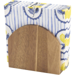 Portatovaglioli in legno di acacia naturale ideale per la tavola color legno