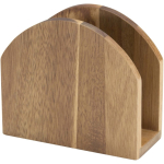 Portatovaglioli in legno di acacia naturale ideale per la tavola color legno seconda vista
