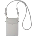 Borsa organizer per accessori resistente all’acqua con RFID color grigio chiaro seconda vista frontale