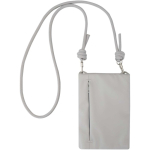 Borsa organizer per accessori resistente all’acqua con RFID color grigio chiaro seconda vista posteriore
