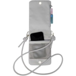 Borsa organizer per accessori resistente all’acqua con RFID color grigio chiaro terza vista