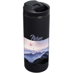 Bicchiere termico ermetico a doppia parete con coperchio fliptop 350ml Stanley color nero