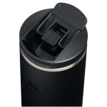 Bicchiere termico ermetico a doppia parete con coperchio fliptop 350ml Stanley color nero seconda vista