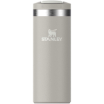 Bicchiere termico ermetico a doppia parete con coperchio fliptop 350ml Stanley color grigio seconda vista frontale