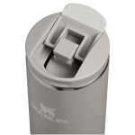 Bicchiere termico ermetico a doppia parete con coperchio fliptop 350ml Stanley color grigio vista dettaglio 1