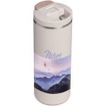 Bicchiere termico ermetico a doppia parete con coperchio fliptop 350ml Stanley color rosa chiaro