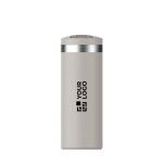 Bicchiere termico ermetico a doppia parete con coperchio fliptop 350ml Stanley vista area di stampa