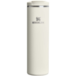 Bicchiere termico a doppia parete con coperchio ermetico 470ml Stanley color beige