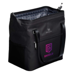 Borsa frigo con tasca in rete e chiusura zip per 20 lattine Stanley color nero