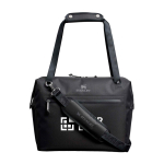 Borsa frigo con tasca in rete e chiusura zip per 20 lattine Stanley vista area di stampa