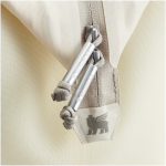 Mini borsa frigo con zip resistente per 10 lattine Stanley color beige vista dettaglio 2