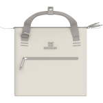 Mini borsa frigo con zip resistente per 10 lattine Stanley color beige terza vista frontale