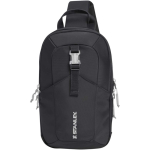 Borsa a tracolla urbana con tasche e tracolla imbottita 9L color nero