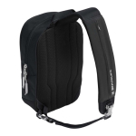 Borsa a tracolla urbana con tasche e tracolla imbottita 9L color nero seconda vista posteriore