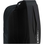 Borsa a tracolla urbana con tasche e tracolla imbottita 9L color nero vista dettaglio 1