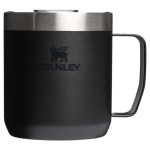 Tazza termica con coperchio antispruzzo in acciaio inox 350ml Stanley color nero seconda vista frontale