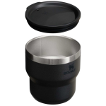 Tazza termica impilabile a doppia parete in acciaio inox 295 ml Stanley color nero