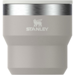 Tazza termica impilabile a doppia parete in acciaio inox 295 ml Stanley color grigio seconda vista frontale