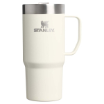 Tazza termica con coperchio antirovesciamento e doppia parete 473ml Stanley color beige seconda vista frontale