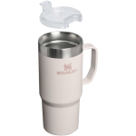 Tazza termica con coperchio antirovesciamento e doppia parete 473ml Stanley color rosa chiaro