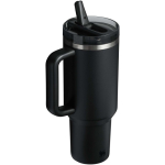 Bicchiere termico Stanley da 1,18 L con cannuccia richiudibile antigoccia color nero seconda vista posteriore