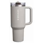 Bicchiere termico Stanley da 1,18 L con cannuccia richiudibile antigoccia color grigio seconda vista frontale