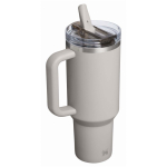 Bicchiere termico Stanley da 1,18 L con cannuccia richiudibile antigoccia color grigio seconda vista posteriore