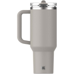 Bicchiere termico Stanley da 1,18 L con cannuccia richiudibile antigoccia color grigio terza vista posteriore